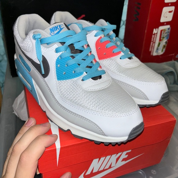 Nike AirMax 90 blue/red size 11.5 - Picture 2 of 5